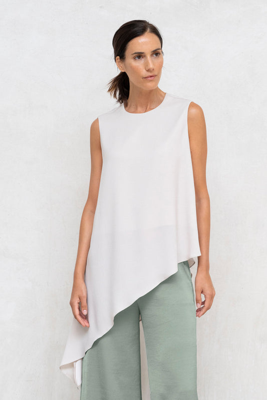 TOP PORTIFINO ASIMÉTRICA SIN MANGA